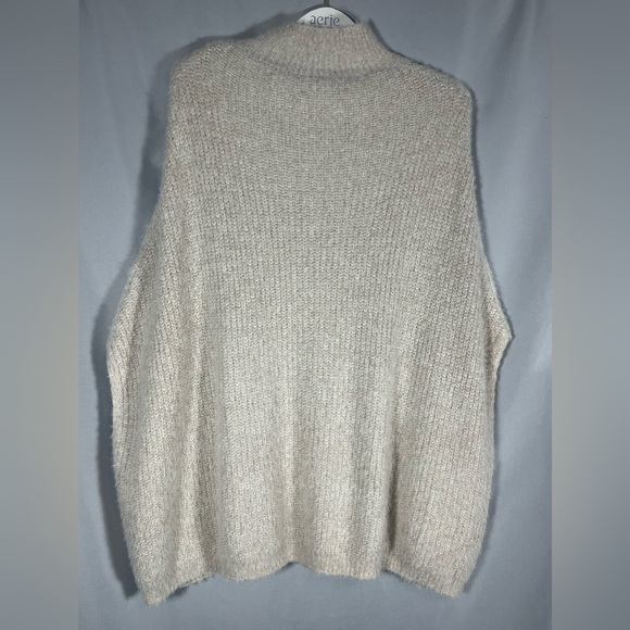 Akemi + Kin Anthropologie Rosie Pointelle Knit Eyelash Sweater Cream One Size - Picture 9 of 11